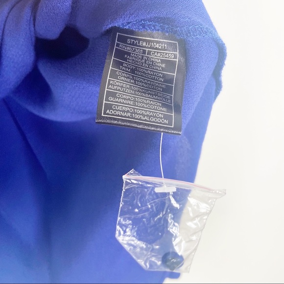 Jack by BB Dakota Revolve Blue Hi-Low Ruffle Top - Picture 9 of 9